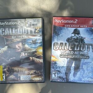 PS2 PlayStation 2 Bundle of 2 Call of Duty: Final Front and Big Red One (mlb)
